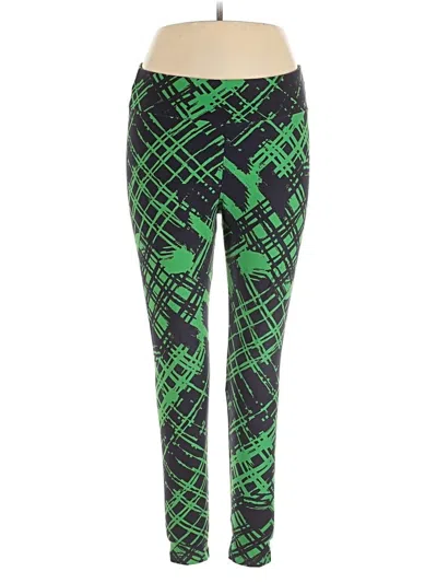Pre-owned Lularoe Active Pants In Green