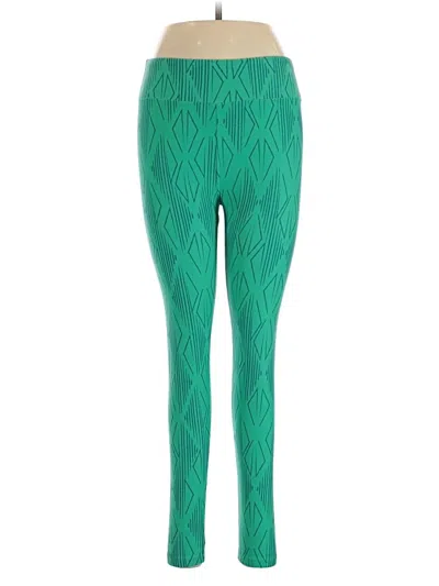 Pre-owned Lularoe Active Pants In Green