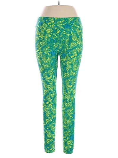 Pre-owned Lularoe Active Pants In Green
