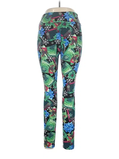 Pre-owned Lularoe Active Pants In Green
