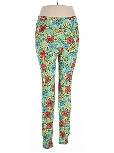 Pre-owned Lularoe Active Pants In Green