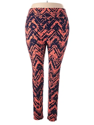 Pre-owned Lularoe Active Pants In Orange