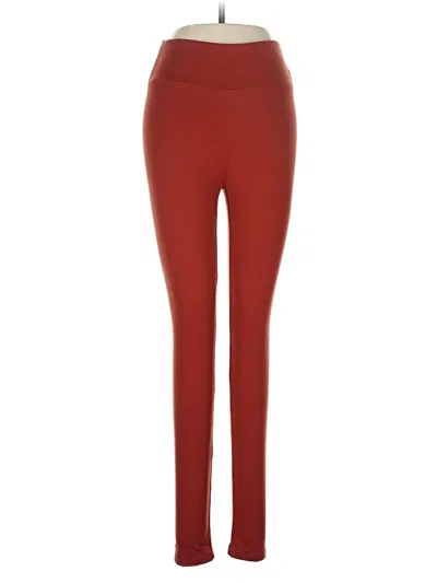 Pre-owned Lularoe Active Pants In Orange