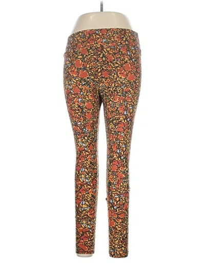 Pre-owned Lularoe Active Pants In Orange