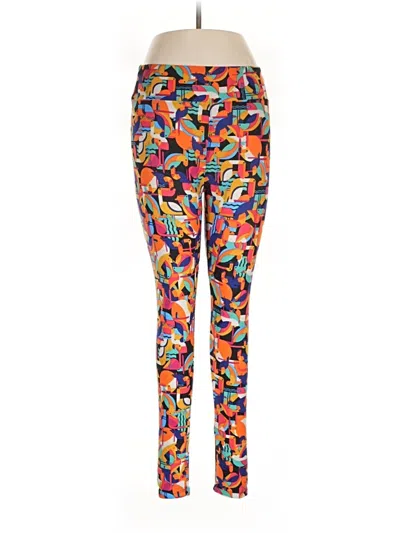 Pre-owned Lularoe Active Pants In Orange
