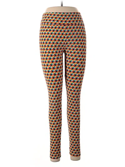 Pre-owned Lularoe Active Pants In Orange