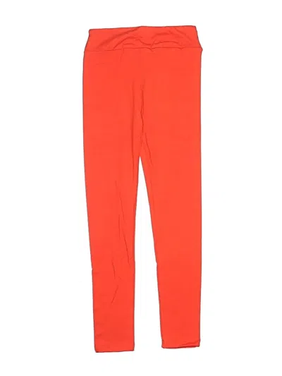 Pre-owned Lularoe Kids' Active Pants In Orange