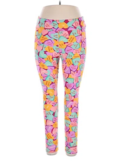 Pre-owned Lularoe Active Pants In Pink