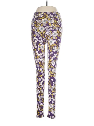 Pre-owned Lularoe Active Pants In Purple