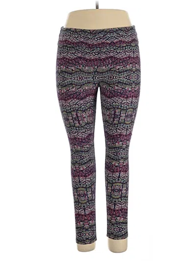 Pre-owned Lularoe Active Pants In Purple