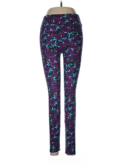 Pre-owned Lularoe Active Pants In Purple