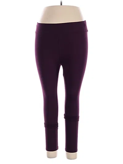 Pre-owned Lularoe Active Pants In Purple