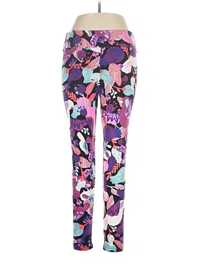 Pre-owned Lularoe Active Pants In Purple
