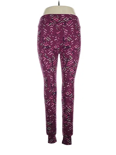 Pre-owned Lularoe Active Pants In Purple