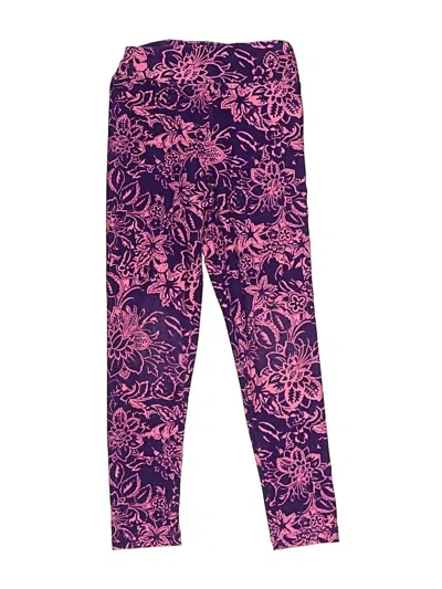 Pre-owned Lularoe Kids' Active Pants In Purple