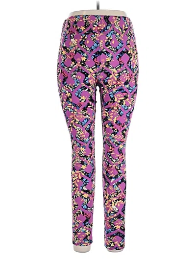Pre-owned Lularoe Active Pants In Purple