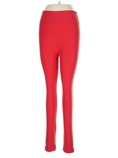 Pre-owned Lularoe Active Pants In Red