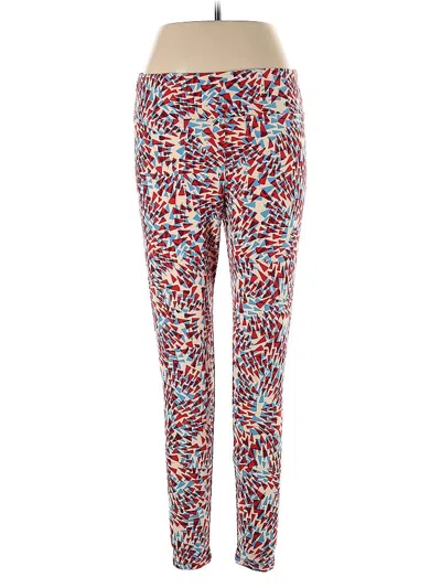 Pre-owned Lularoe Active Pants In Red