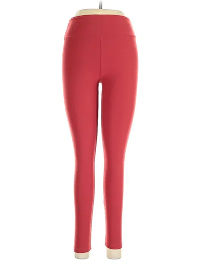 Pre-owned Lularoe Active Pants In Red