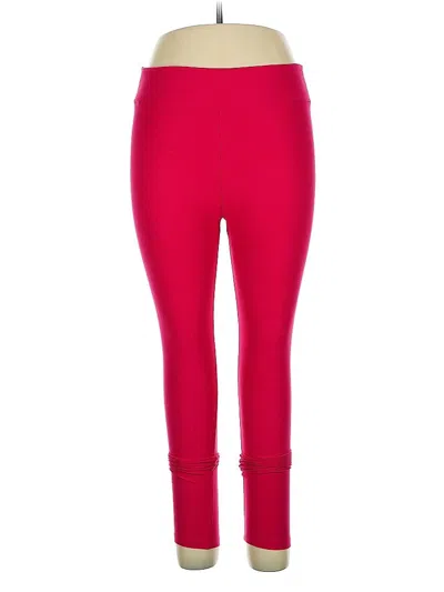 Pre-owned Lularoe Active Pants In Red