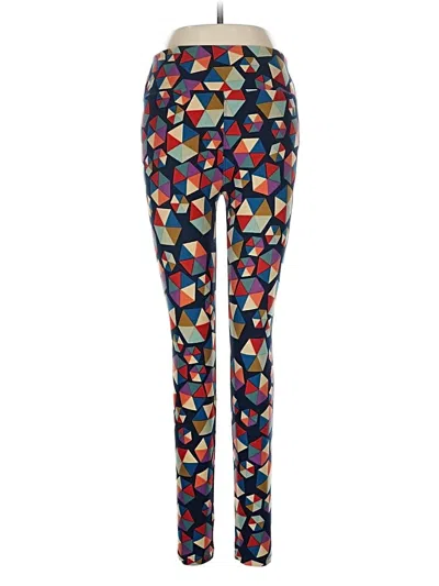 Pre-owned Lularoe Active Pants In Red