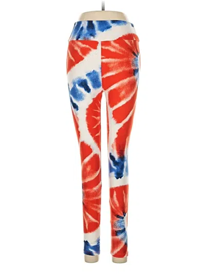 Pre-owned Lularoe Active Pants In Red