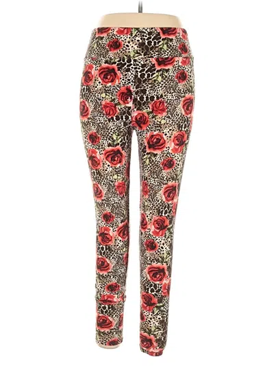 Pre-owned Lularoe Active Pants In Red