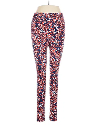 Pre-owned Lularoe Active Pants In Red
