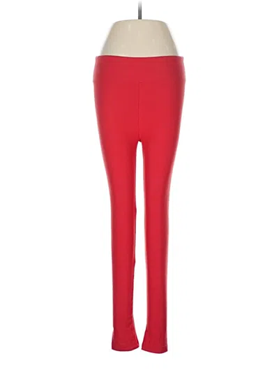 Pre-owned Lularoe Active Pants In Red