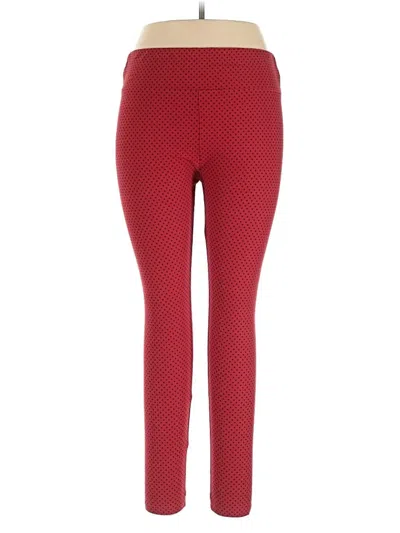 Pre-owned Lularoe Active Pants In Red