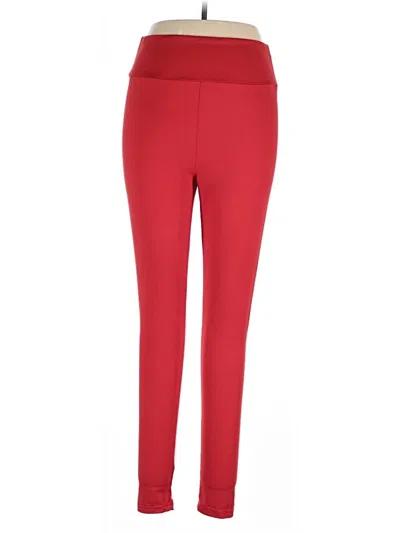 Pre-owned Lularoe Active Pants In Red