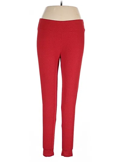 Pre-owned Lularoe Active Pants In Red