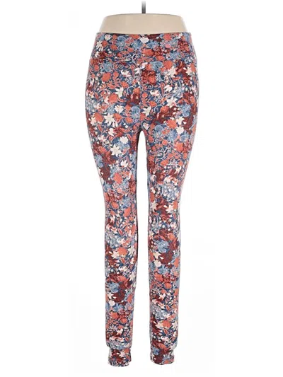 Pre-owned Lularoe Active Pants In Red