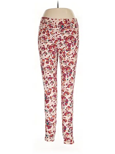 Pre-owned Lularoe Active Pants In Red
