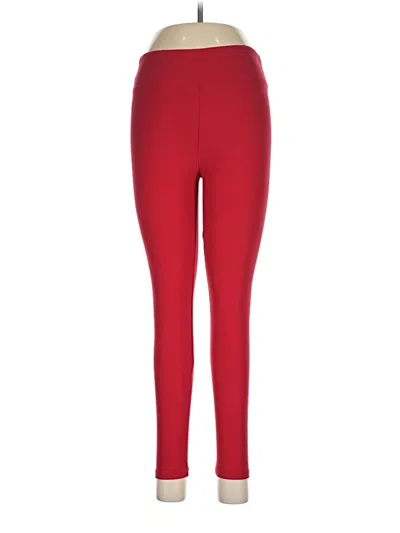 Pre-owned Lularoe Active Pants In Red