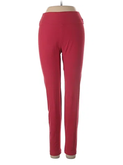Pre-owned Lularoe Active Pants In Red