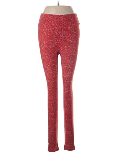 Pre-owned Lularoe Active Pants In Red