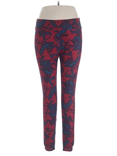 Pre-owned Lularoe Active Pants In Red