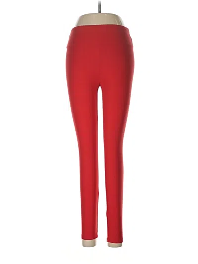 Pre-owned Lularoe Active Pants In Red