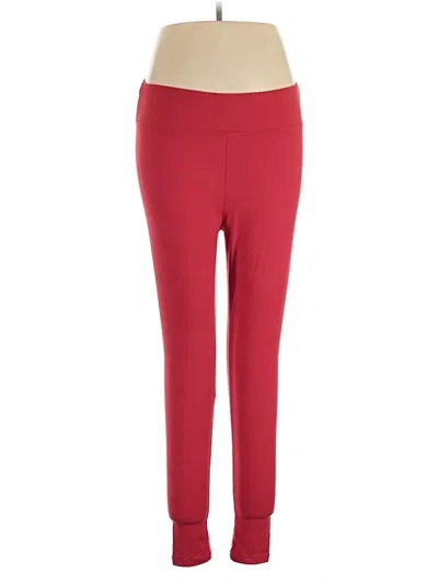 Pre-owned Lularoe Active Pants In Red