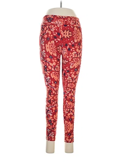 Pre-owned Lularoe Active Pants In Red