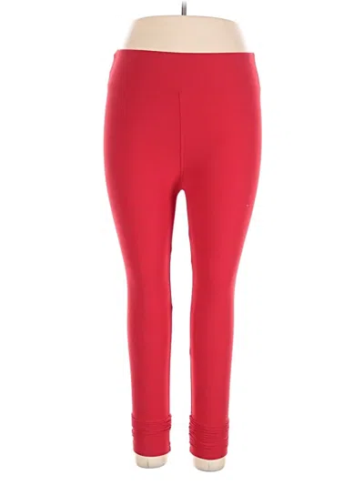 Pre-owned Lularoe Active Pants In Red