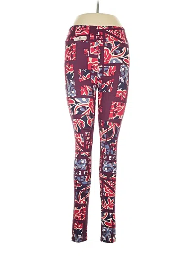 Pre-owned Lularoe Active Pants In Red