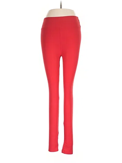 Pre-owned Lularoe Active Pants In Red
