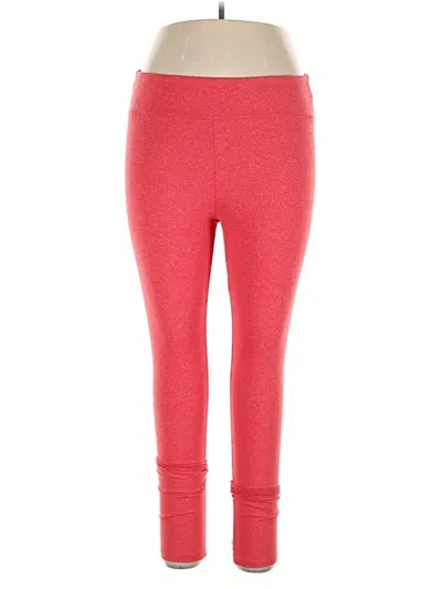 Pre-owned Lularoe Active Pants In Red