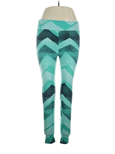 Pre-owned Lularoe Active Pants In Teal