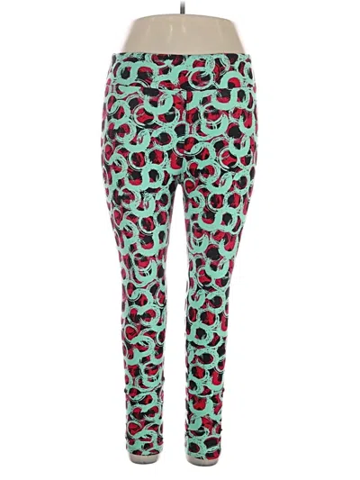 Pre-owned Lularoe Active Pants In Teal
