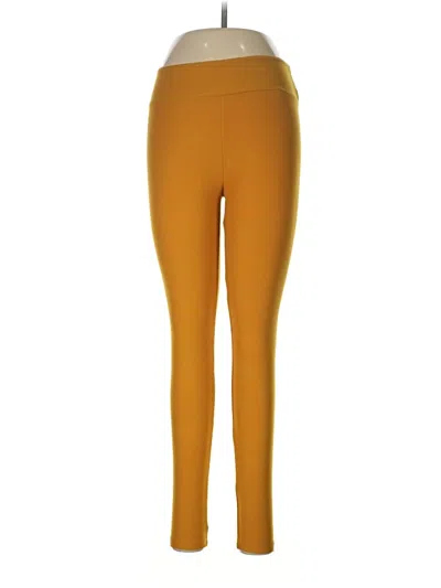 Pre-owned Lularoe Active Pants In Yellow