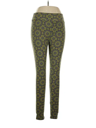Pre-owned Lularoe Active Pants In Yellow