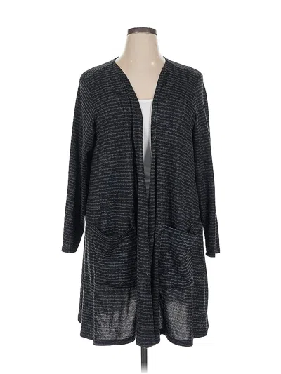 Pre-owned Lularoe Cardigan Sweater In Black